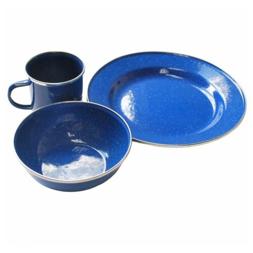 фото Набор туристической посуды tramp trc-074, 3 предмета синий