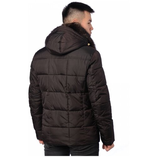 фото Зимняя куртка мужская fanfaroni 16041 (коричневый/50)