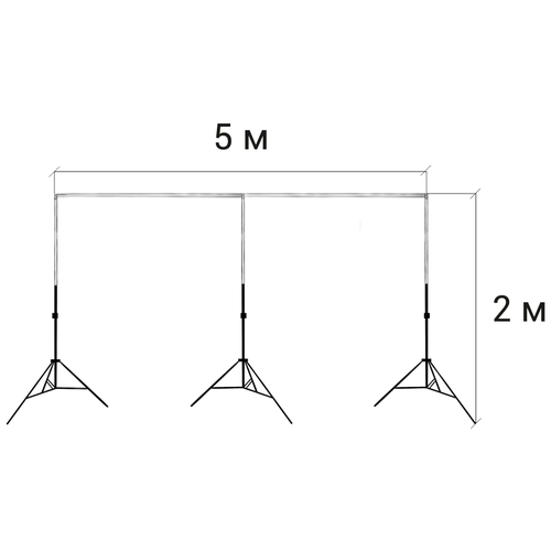 фото Система установка фона (ворота) 2 / 5 м (без фона) gozhy