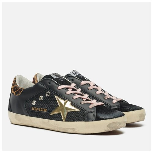 фото Женские кроссовки golden goose super-star leather/spur 3d star