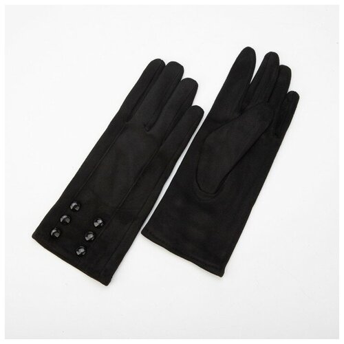 фото Ооо ск перчатки женские, безразмерные, без утеплителя, цвет чёрный