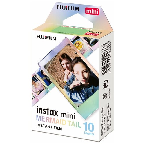 Фото - Картридж Fujifilm Instax MINI Mermaid Tail 10 снимков фотоаппарат моментальной печати fujifilm instax mini 9 желтый