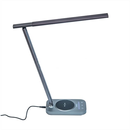 фото Лампа офисная светодиодная citilux ньютон cl803052, 9 вт, цвет арматуры: серый, цвет плафона/абажура: серый