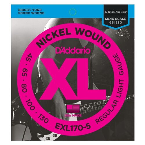 фото D'addario exl170-5 набор 5 струн для бас-гитары