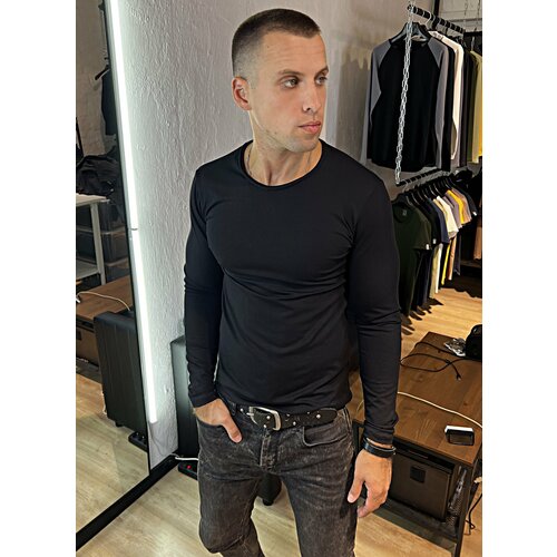 фото Лонгслив ropshop, размер xl, черный