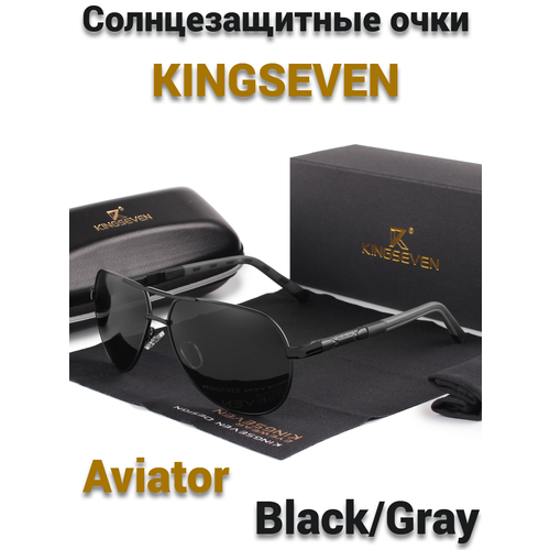фото Солнцезащитные очки к725 вlасk/gray, черный кемсейф
