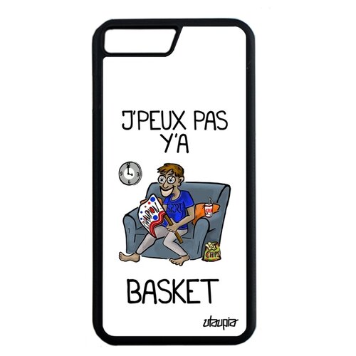 фото Чехол на телефон iphone 8 plus, "не могу - смотрю баскетбол!" спорт карикатура utaupia