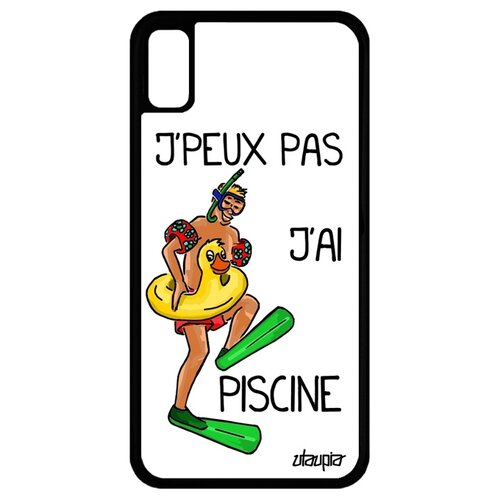 фото Чехол на смартфон apple iphone xr, "не могу - у меня бассейн!" юмор карикатура utaupia