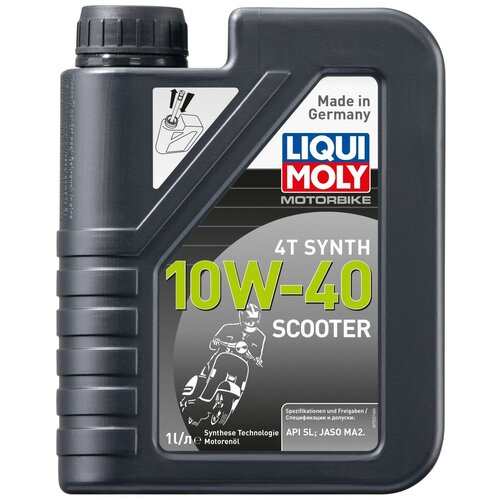 фото Масло моторное синтетическое liqui moly motorbike 4t synth scooter 10w-40, 1л