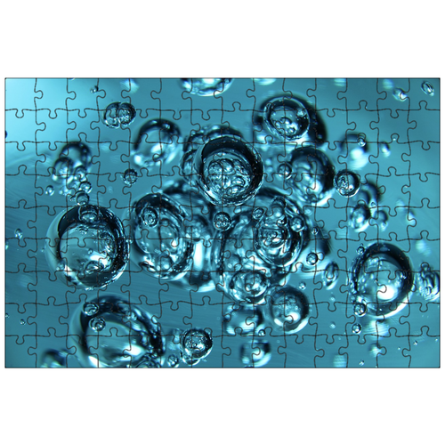 фото Магнитный пазл 27x18см."пузыри, стекло, стеклянные шарики" на холодильник lotsprints