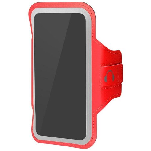 фото Чехол спортивный (неопрен+полиэстер) для смартфонов до 6.5 дюймов df sportcase-04 (red)