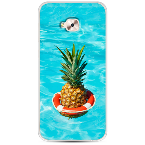 фото Силиконовый чехол ананас в бассейне на asus zenfone 4 selfie pro zd552kl case place