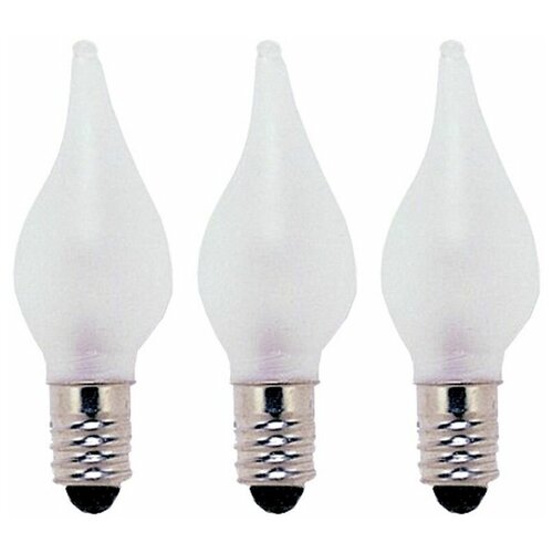 фото Набор запасных белых матовых ламп, для рождественских горок и светильников, 34 v, 3 штуки, star trading