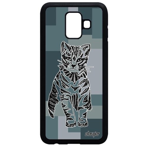 фото Защитный чехол на телефон // galaxy a6 2018 // "кот" тигристый cat, utaupia, цветной