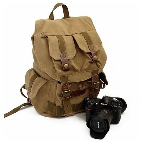 фото Рюкзак courser canvas backpack f2001, цвет желто-коричневый