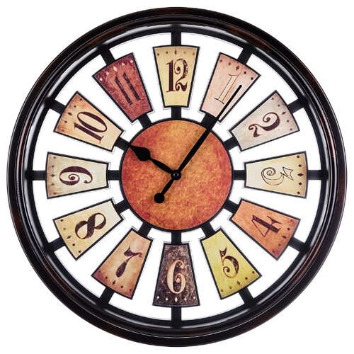 фото Часы настенные кварцевые рулетка 50 см цвет: антик lefard (220-308)