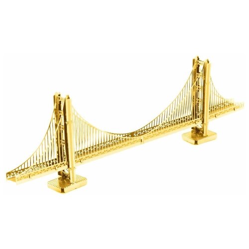 фото Металлическая 3d модель мост золотые ворота (под золото), fsc001g metal earth