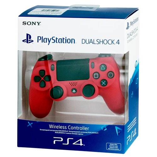 фото Геймпад sony dualshock 4 v2 cuh-zct2e, красная лава