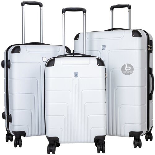 фото Набор пластиковых чемоданов на 4-х колесах / s+m+l / 41+65+102л / усиленный abs-пластик bagmaniya