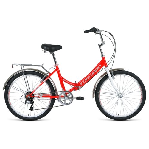фото Велосипед forward valencia 24 2.0 (24" 6 ск. рост 16" скл.) 2020-2021, красный/серый, rbkw1c246003