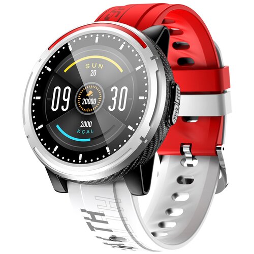 фото Смарт часы фитнес браслет, умные часы мужские наручные tiroki s26, смарт часы мужские с пульсометром, шагомером, счетчиком калорий, smart watch красные водонепроницаемые