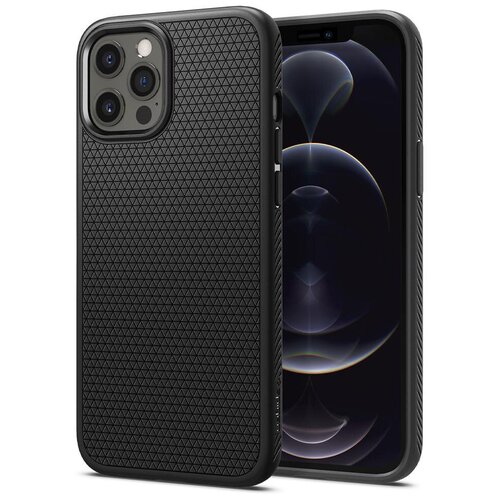 фото Чехол spigen liquid air (acs01701) для iphone 12/ iphone 12 pro (matte black)