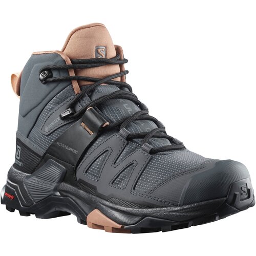 фото Ботинки хайкеры salomon x ultra 4 mid gtx , размер 5.5 / 23.5 , ebony/mocha mousse/almond cream