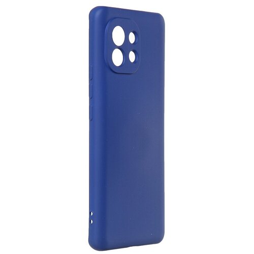 фото Чехол df для xiaomi mi 11 с микрофиброй silicone blue xioriginal-18