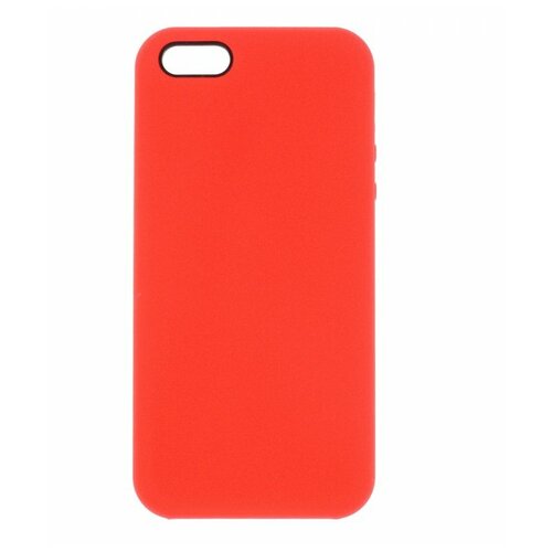 Силиконовый чехол Silicone Case для Apple iPhone 5 / iPhone 5S / iPhone SE, красный blue butterfly design кожа pu откидной крышки кошелек для карты памяти чехол для iphone 5s se