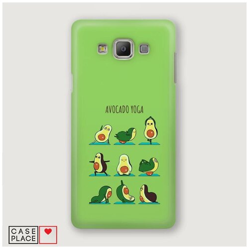 фото Чехол пластиковый samsung galaxy a3 авокадо йога case place