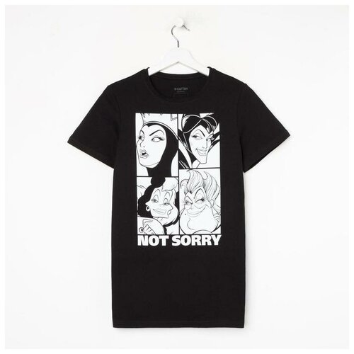 фото Футболка kaftan "not sorry" злодейки женская, цвет черный, размер 40
