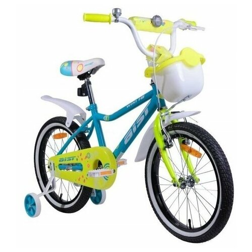 фото Велосипед аист детский wiki 18 ( колеса 18 дюймов ) голубой с корзинкой для девочек минский велозавод беларусь aist