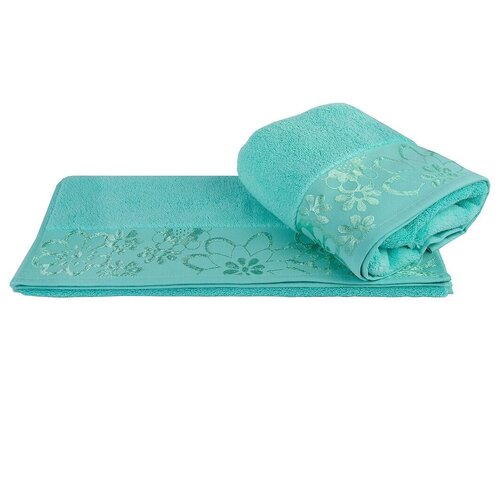 фото Hobby home collection полотенце dora цвет: ментоловый br19377 (50х90 см)