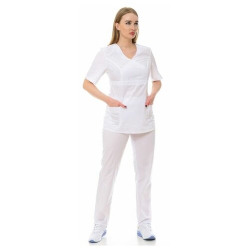 фото Костюм медицинский женский "лиза" 119.1.0 (50/белый/тиси люкс) medicalwear