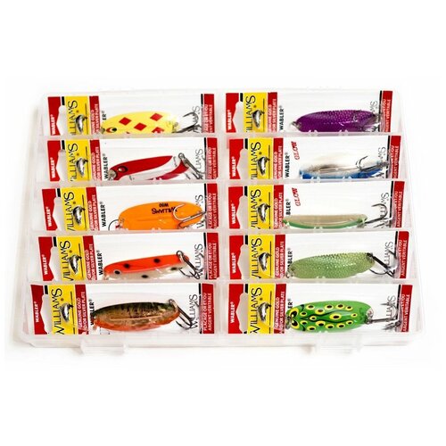 фото Рыболовный набор десять блесен williams wabler w50 color