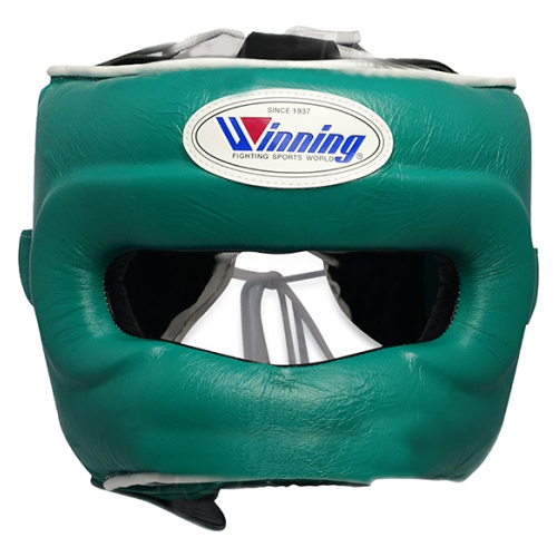 фото Боксерский шлем winning bumper custom green (l)