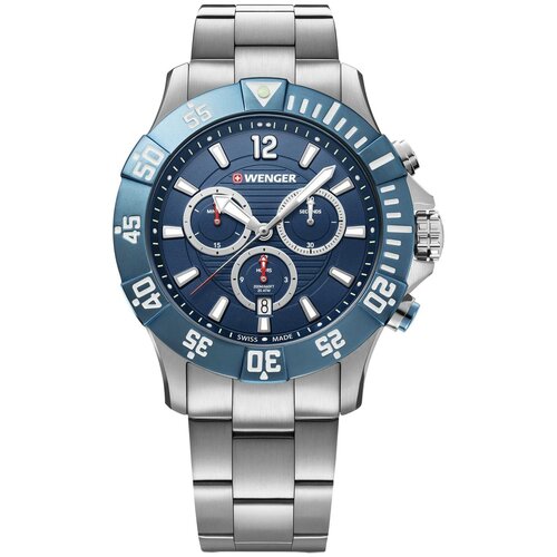 фото Швейцарские наручные часы wenger 01.0643.119 с хронографом
