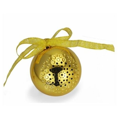 фото Колонка bluetooth "новогодний шар" золотой happyko