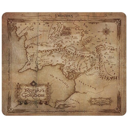 фото Коврик для мыши the lord of the rings: rohan & gondor map abystyle