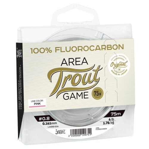 фото Леска монофильная lucky john area trout game fluorocarbon pink 075/028