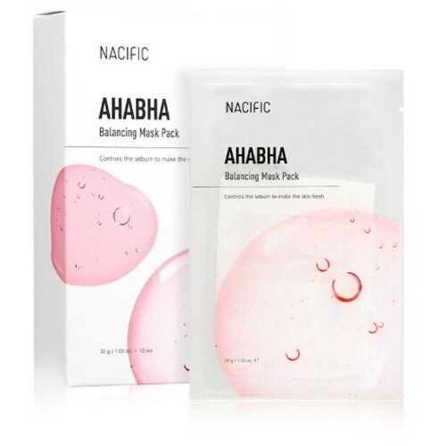 фото Nacific ahabha balancing mask pack балансирующая маска с aha и bha кислотами, 1шт.