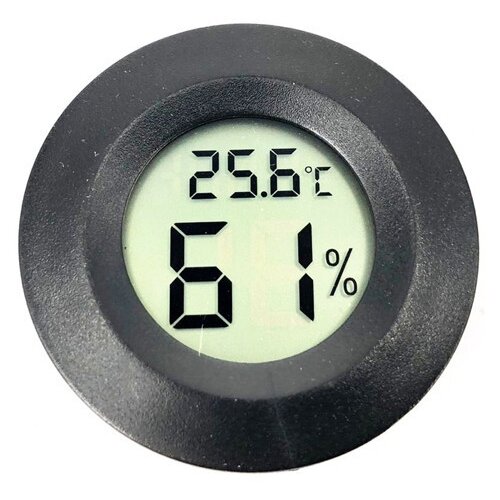 фото Встраиваемый термометр с измерением влажности техметр т-1816 (черный)
