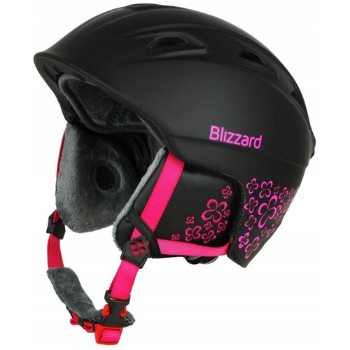 фото Шлем защитный blizzard viva demon (56 - 59 см), black matt/magenta flowers