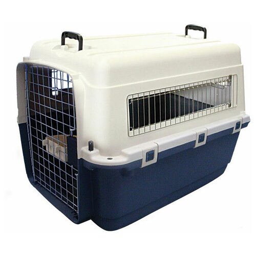 фото Клиппер-переноска для собак triol premium extra large 60х68х90 см синий/белый