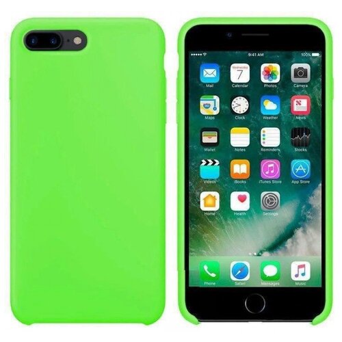 фото Силиконовый чехол silicone case для iphone 7 plus / 8 plus, летняя зелень grand price