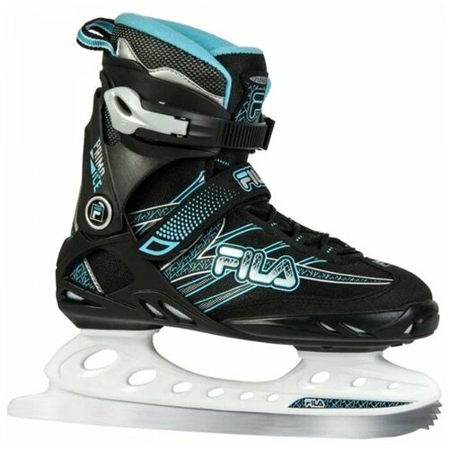 фото Коньки прогулочные fila primo ice lady blk/light blue(37) fila skates