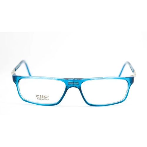 фото Солнцезащитные очки clic, прямоугольные, оправа: пластик, голубой
