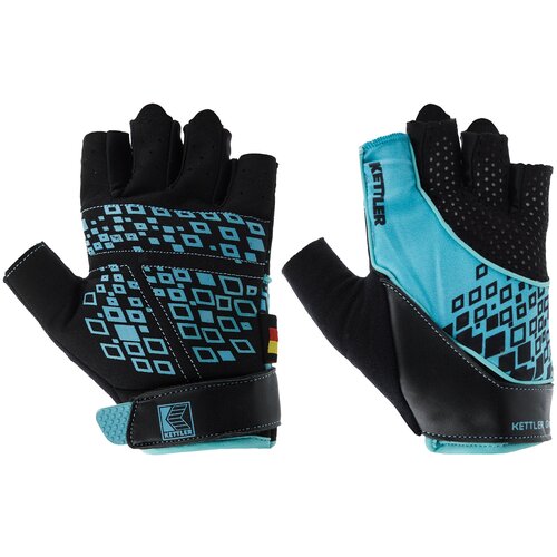 фото Перчатки kettler fitness gloves ak-310w-s1 черный/синий m