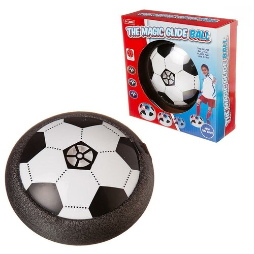 фото Напольная игра junfa диск-мяч со световыми эффектами, 15см, в коробке junfa toys