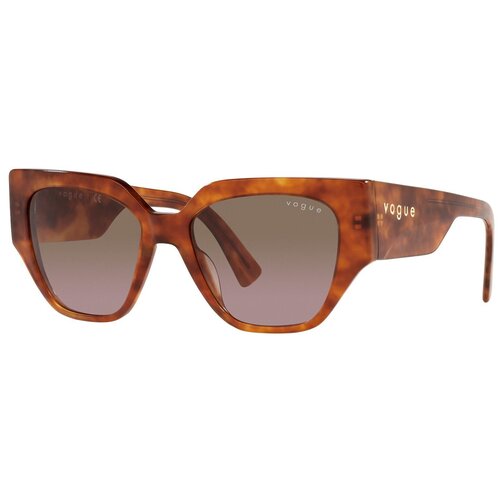 фото Солнцезащитные очки vogue eyewear, квадратные, оправа: пластик, для женщин, коричневый